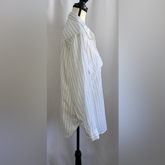 BABATON‎ white Utility buttoned Shirt with stripes size XL - Picture 7 of 13